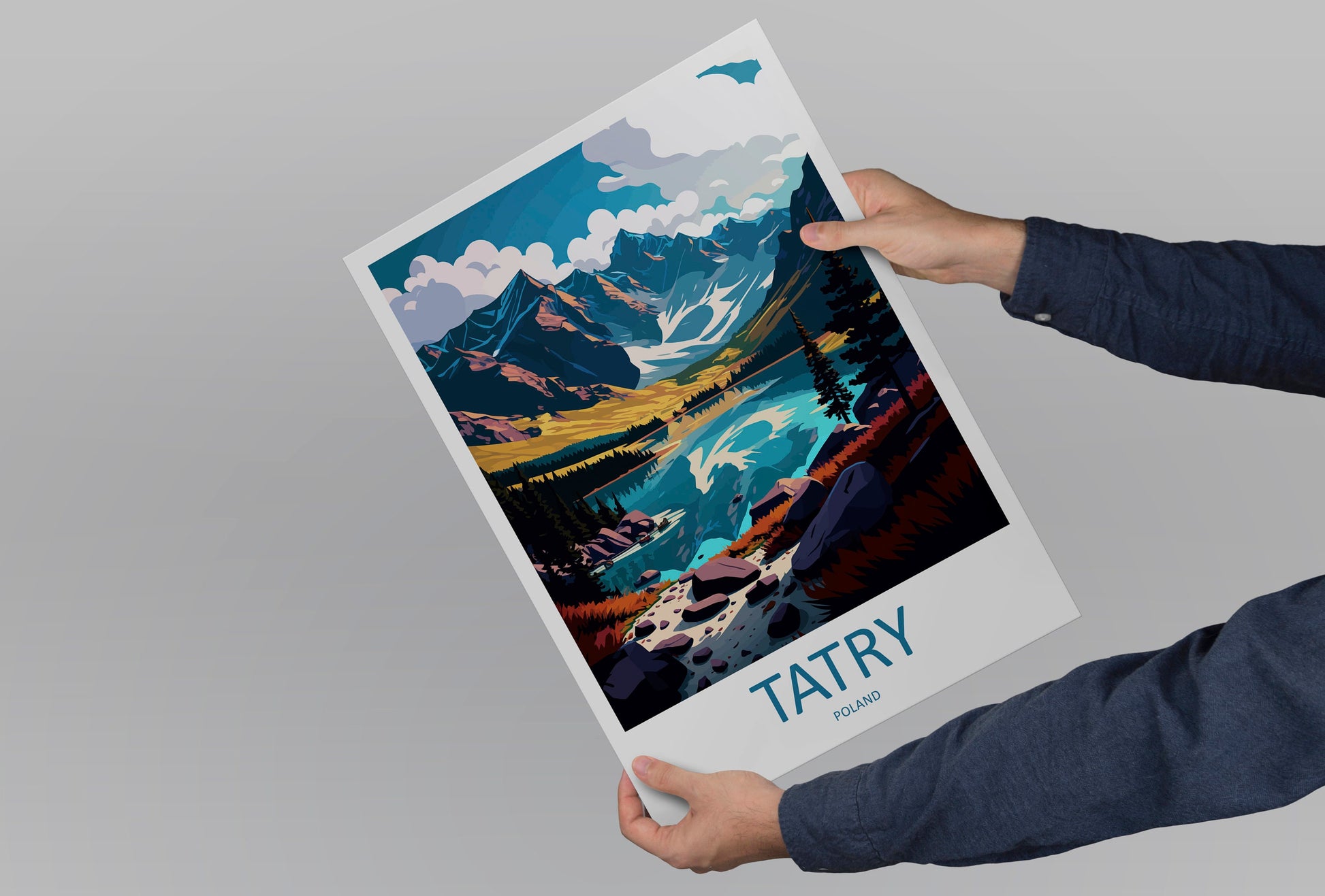 Tatry Travel Print Wall Art Tatry Wall Hanging Home Décor Tatry Gift Art Lovers Poland Art Lover Gift Tatry Travel Wall Art