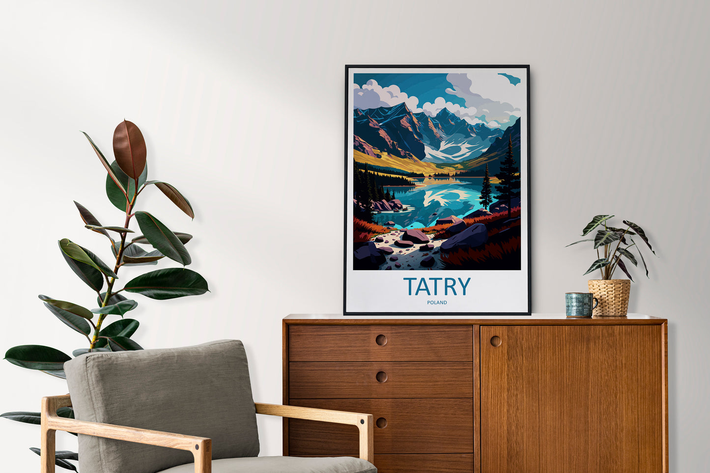 Tatry Travel Print Wall Art Tatry Wall Hanging Home Décor Tatry Gift Art Lovers Poland Art Lover Gift Tatry Travel Wall Art