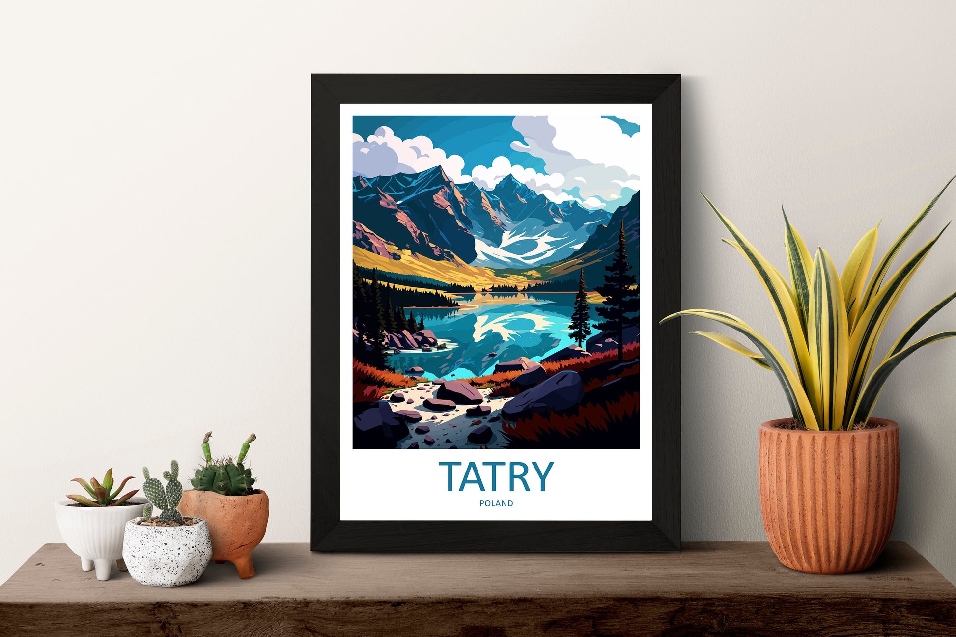 Tatry Travel Print Wall Art Tatry Wall Hanging Home Décor Tatry Gift Art Lovers Poland Art Lover Gift Tatry Travel Wall Art