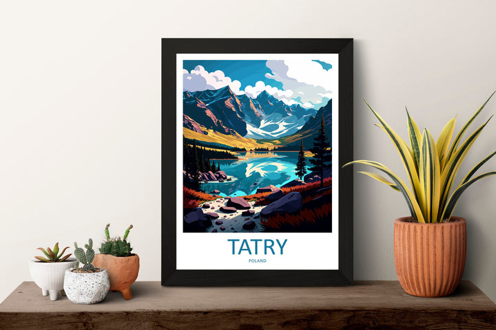 Tatry Travel Print Wall Art Tatry Wall Hanging Home Décor Tatry Gift Art Lovers Poland Art Lover Gift Tatry Travel Wall Art