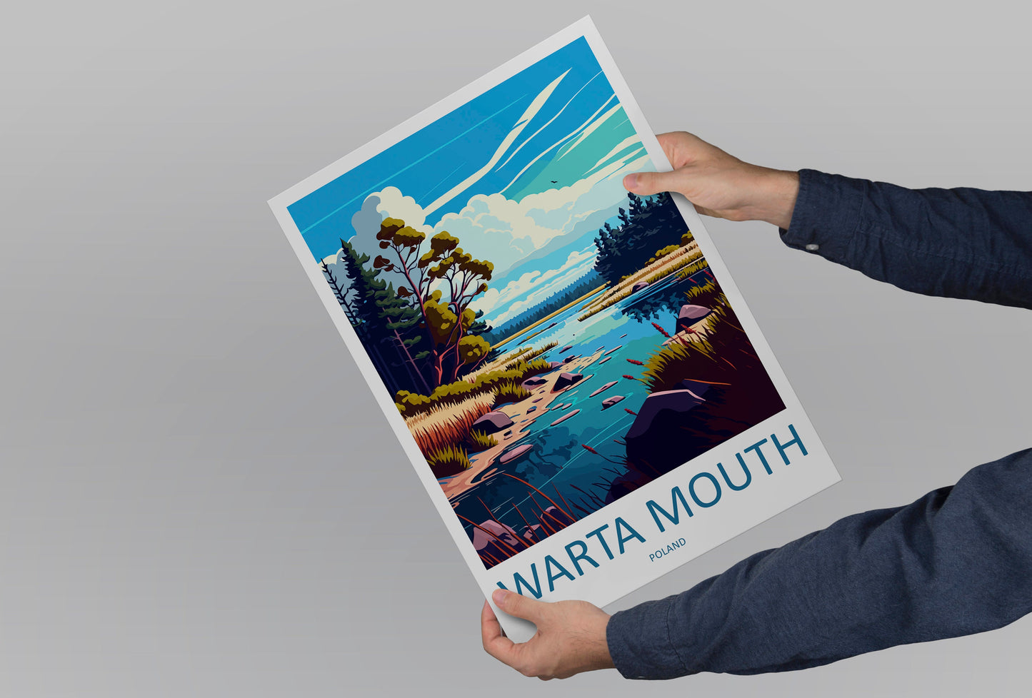 Warta Mouth Travel Print Wall Art Warta Mouth Wall Hanging Home Décor Warta Mouth Gift Art Lovers Poland Art Lover Gift Warta Mouth Travel