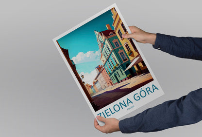 Zielona Góra Travel Print Wall Art Zielona Góra Wall Hanging Home Décor Zielona Góra Gift Art Lovers Poland Art Lover Gift Zielona Góra