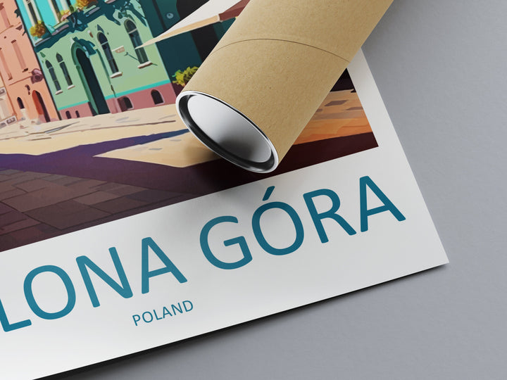 Zielona Góra Travel Print Wall Art Zielona Góra Wall Hanging Home Décor Zielona Góra Gift Art Lovers Poland Art Lover Gift Zielona Góra