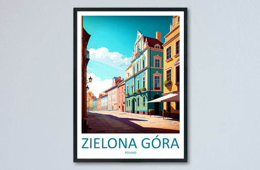 Zielona Góra Travel Print Wall Art Zielona Góra Wall Hanging Home Décor Zielona Góra Gift Art Lovers Poland Art Lover Gift Zielona Góra