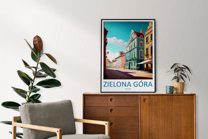 Zielona Góra Travel Print Wall Art Zielona Góra Wall Hanging Home Décor Zielona Góra Gift Art Lovers Poland Art Lover Gift Zielona Góra