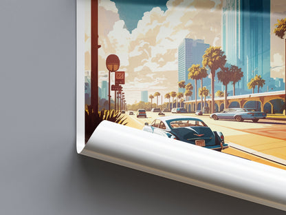 Jacksonville Travel Print Wall Art Jacksonville Wall Hanging Home Décor Jacksonville Gift Art Lovers Florida Art Lover Gift Florida Print