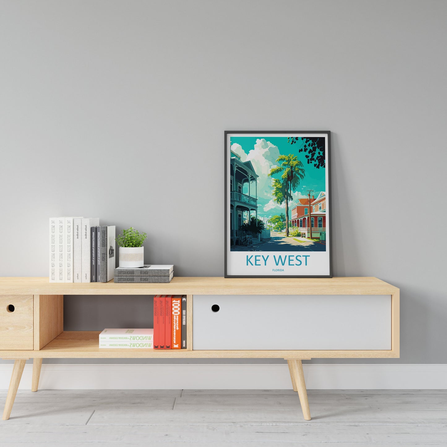 Key West Travel Print Wall Art Key West Wall Hanging Home Décor Key West Gift Art Lovers Florida Art Lover Gift Florida Print