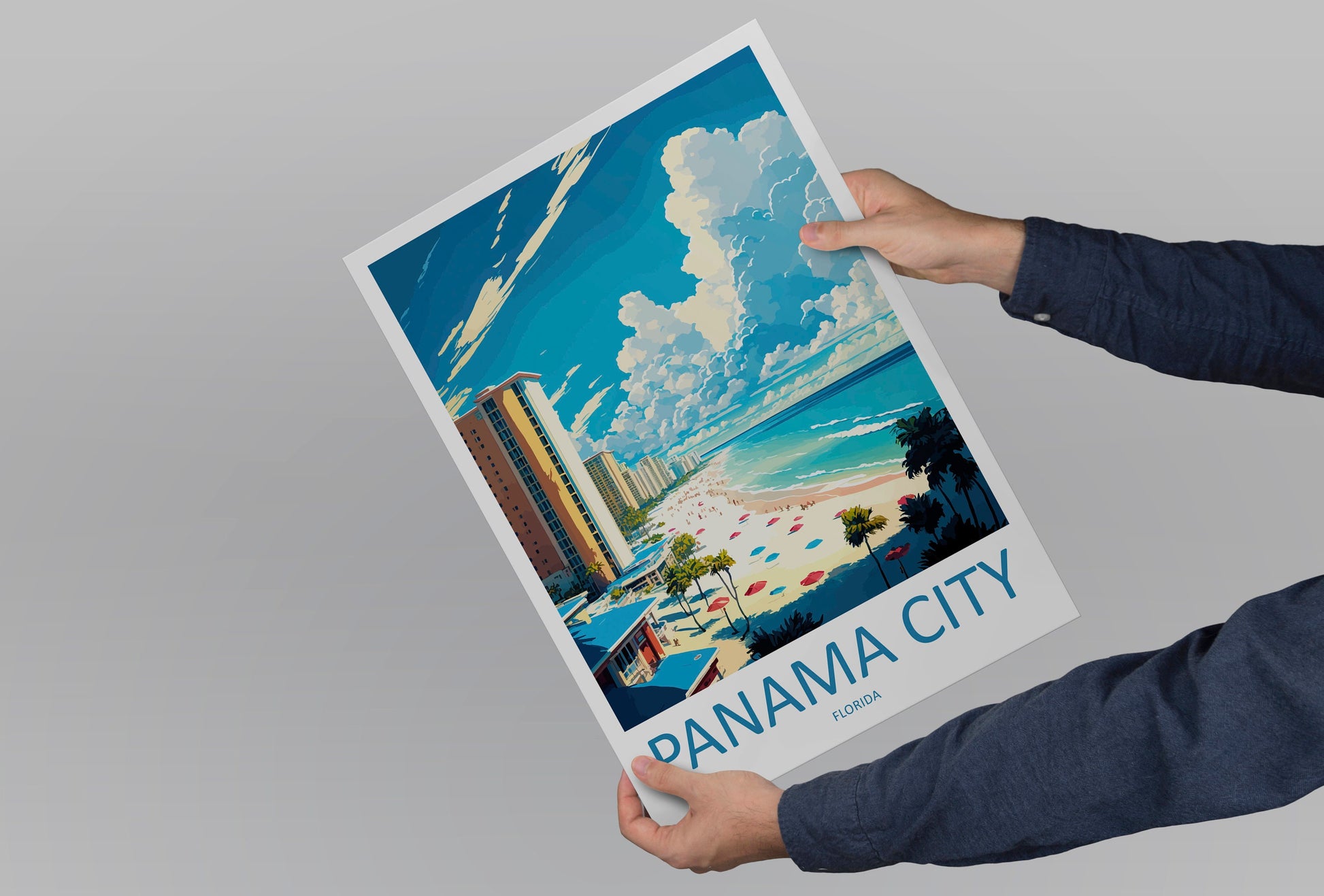 Panama City Travel Print Wall Art Panama City Wall Hanging Home Décor Panama City Gift Art Lovers Florida Art Lover Gift Panama City Florida