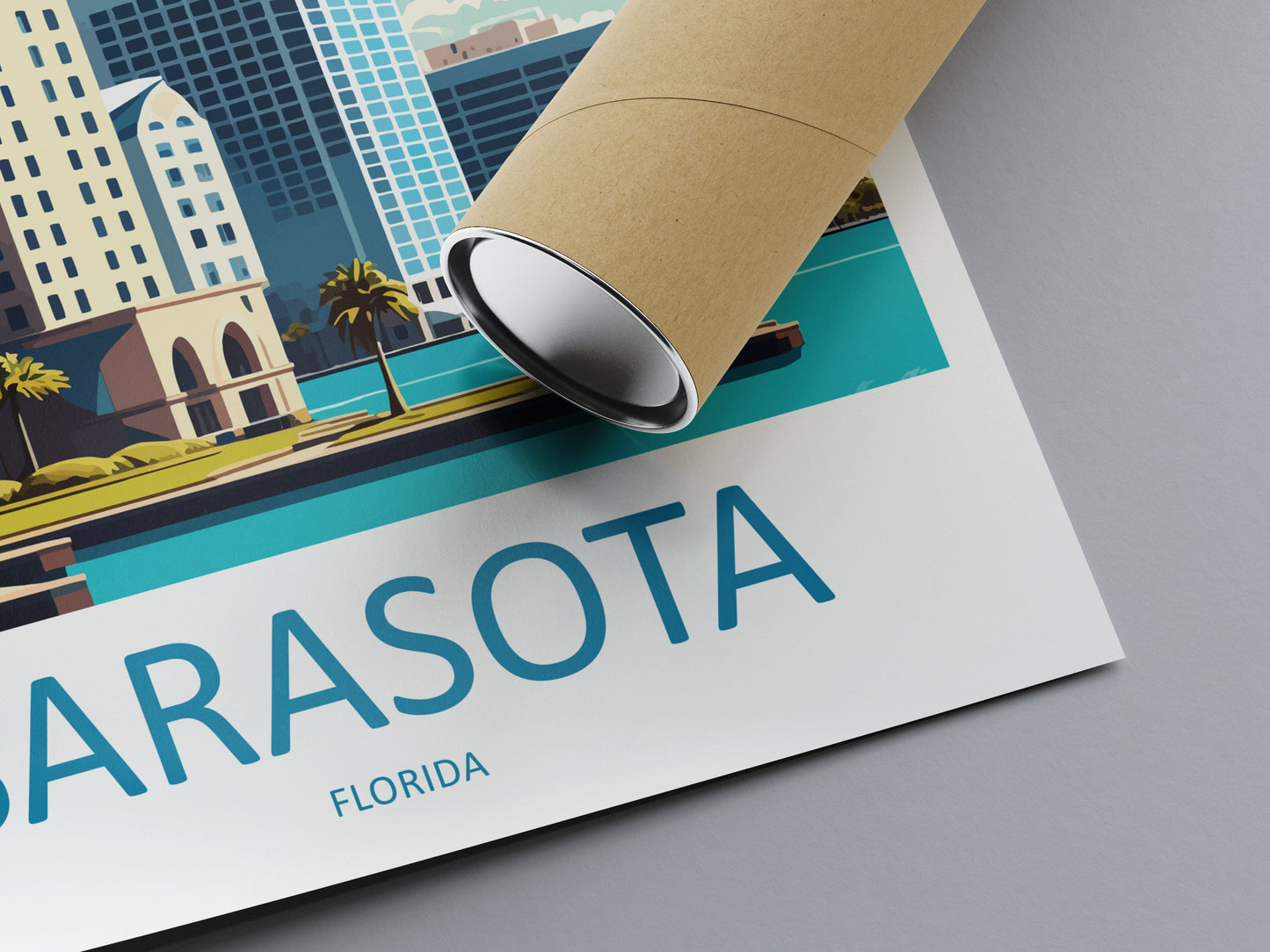 Sarasota Travel Print Wall Art Sarasota Wall Hanging Home Décor Sarasota Gift Art Lovers Florida Art Gift Sarasota Florida Gift Poster