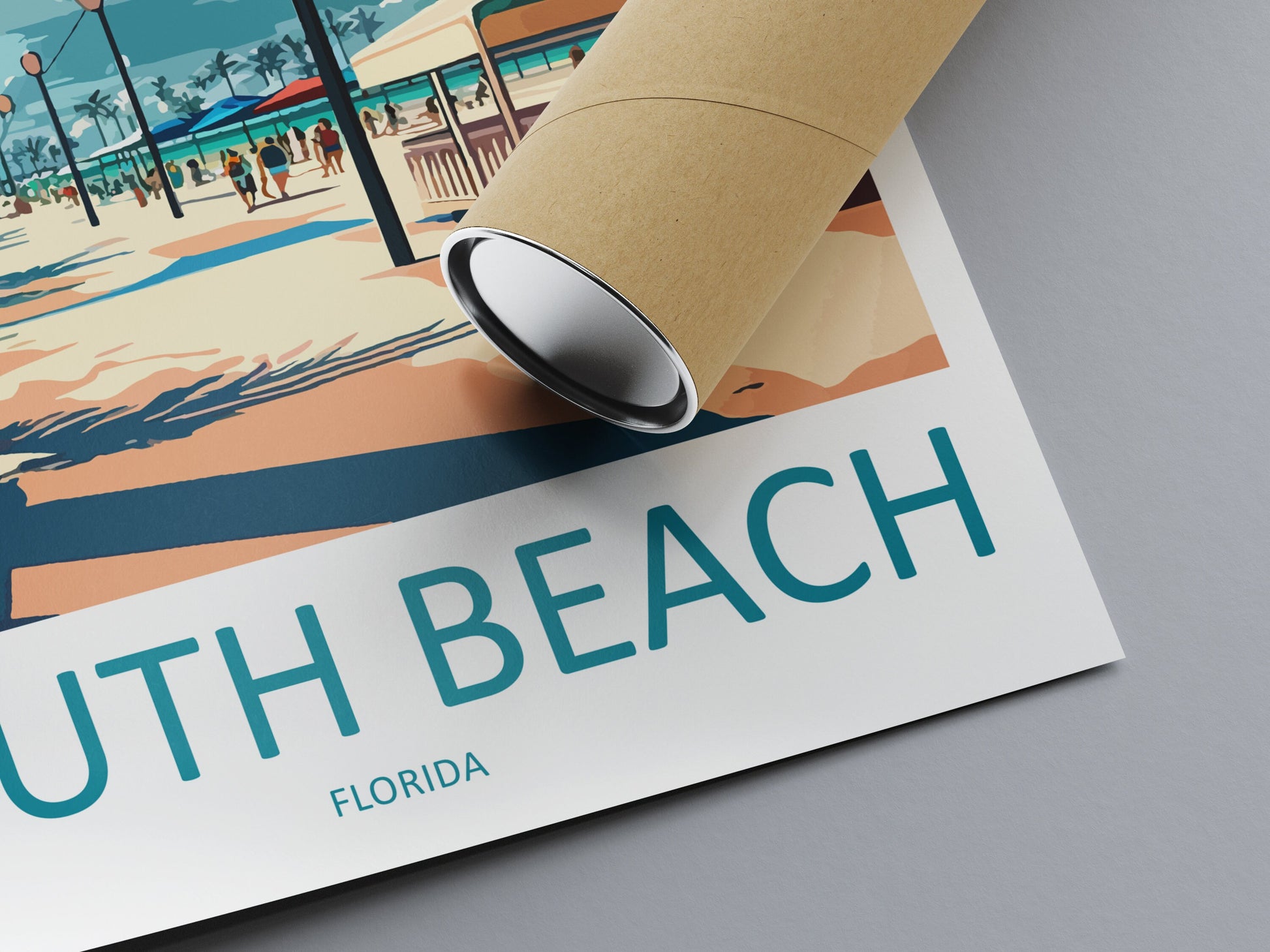 South Beach Travel Print Wall Art South Beach Wall Hanging Home Décor South Beach Gift Art Lovers Florida Art Gift South Beach Florida Gift