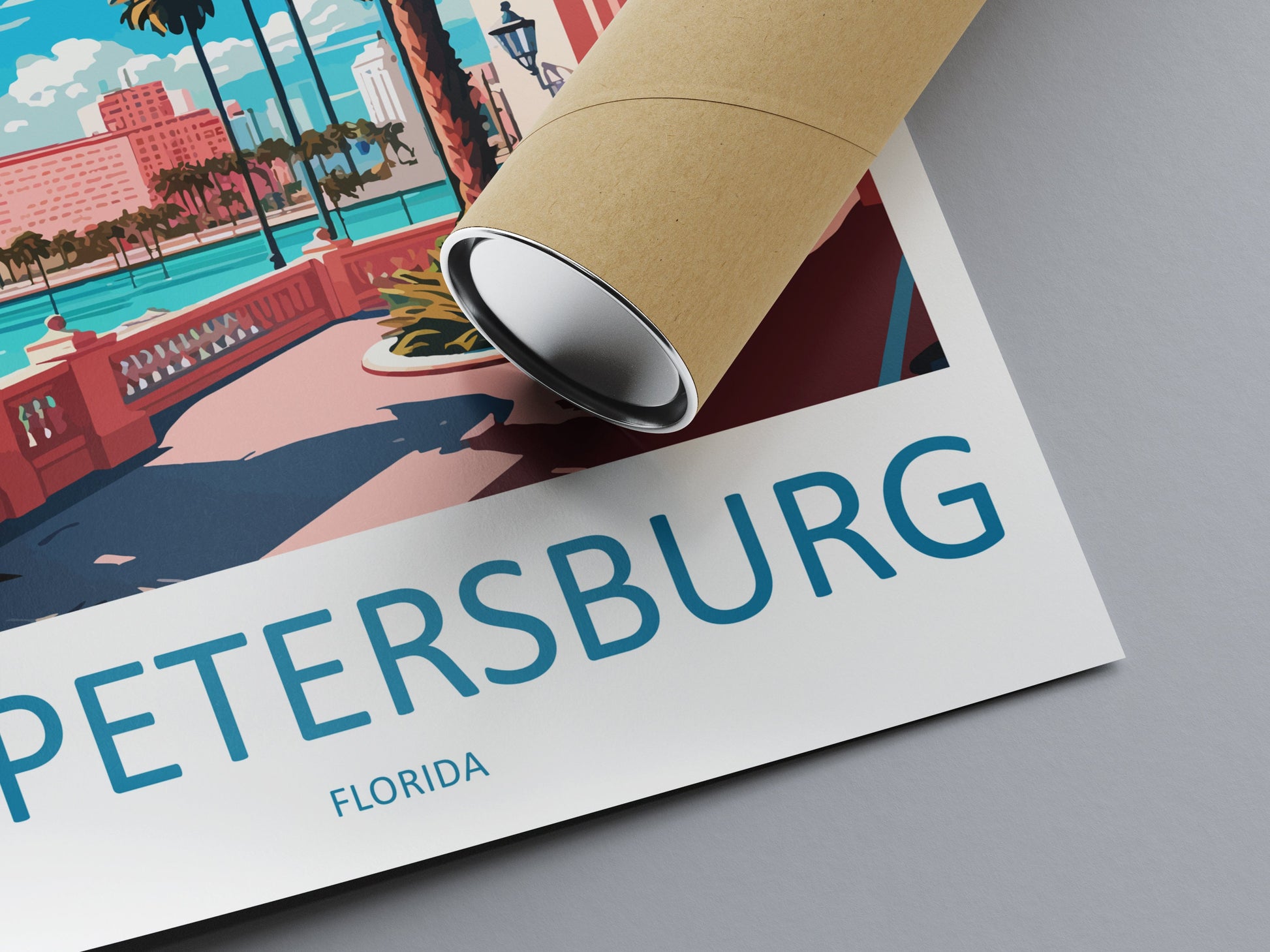 St. Petersburg Travel Print Wall Art St. Petersburg Wall Hanging Home Décor St. Petersburg Gift Art Lovers Florida Art Gift St. Petersburg