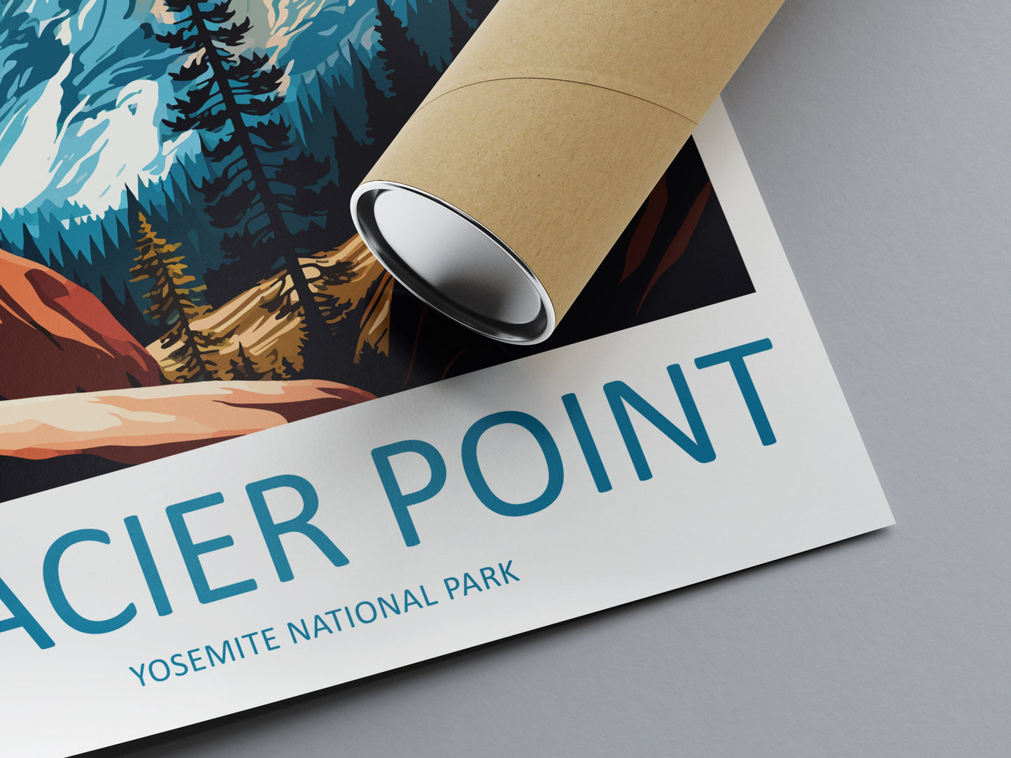 Yosemite Glacier Point Travel Print Wall Art Yosemite Glacier Point Wall Hanging Home Décor Glacier Point Gift Art Lovers California Art