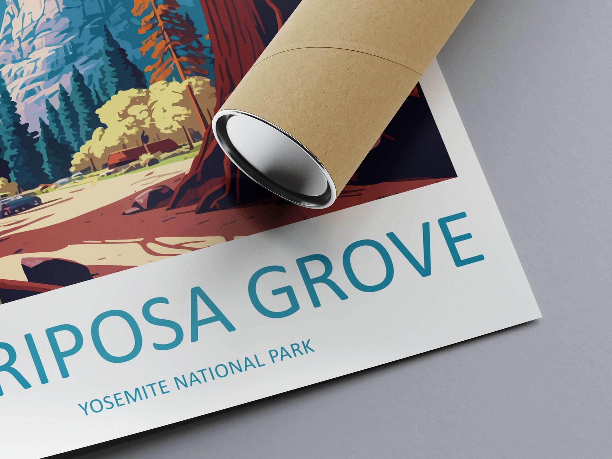 Yosemite Mariposa Grove Travel Print Wall Art Yosemite Glacier Point Wall Hanging Home Décor Glacier Point Gift Art Lovers California Art