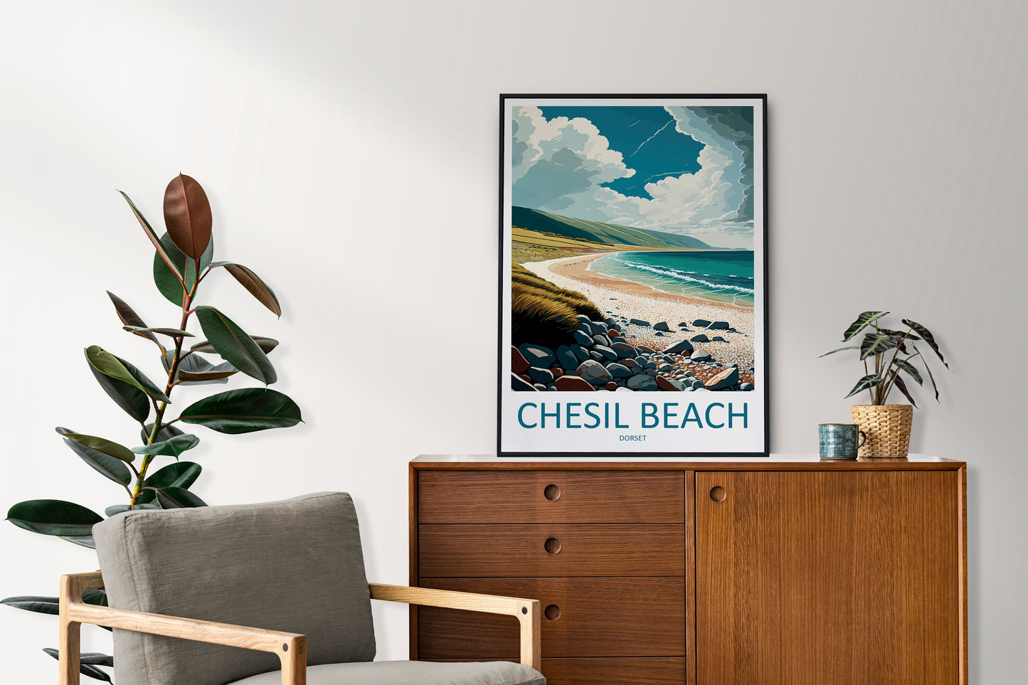 Chesil Beach Travel Print Wall Art Chesil Beach Wall Hanging Home Décor Chesil Beach Gift Art Lovers England Art Lover Gift Chesil Beach