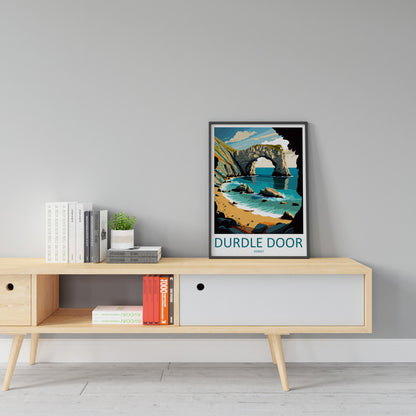 Durdle Door Travel Print Wall Art Durdle Door Wall Hanging Home Décor Durdle Door Gift Art Lovers England Art Lover Gift Durdle Door Artwork