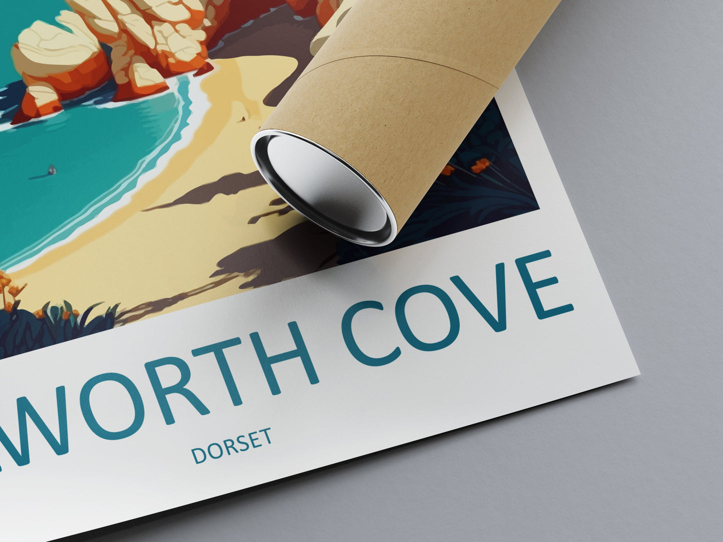 Lulworth Cove Travel Print Wall Art Lulworth Cove Wall Hanging Home Décor Lulworth Cove Gift Art Lovers England Art Lover Gift Lulworth Cove