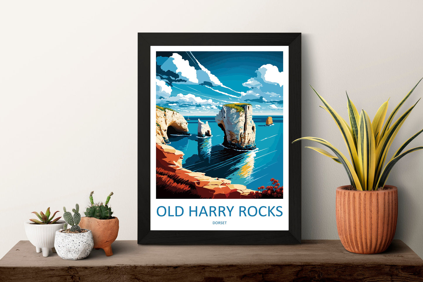 Old Harry Rocks Travel Print Wall Art Old Harry Rocks Wall Hanging Home Décor Old Harry Rocks Gift Art Lovers England Art Lover Gift