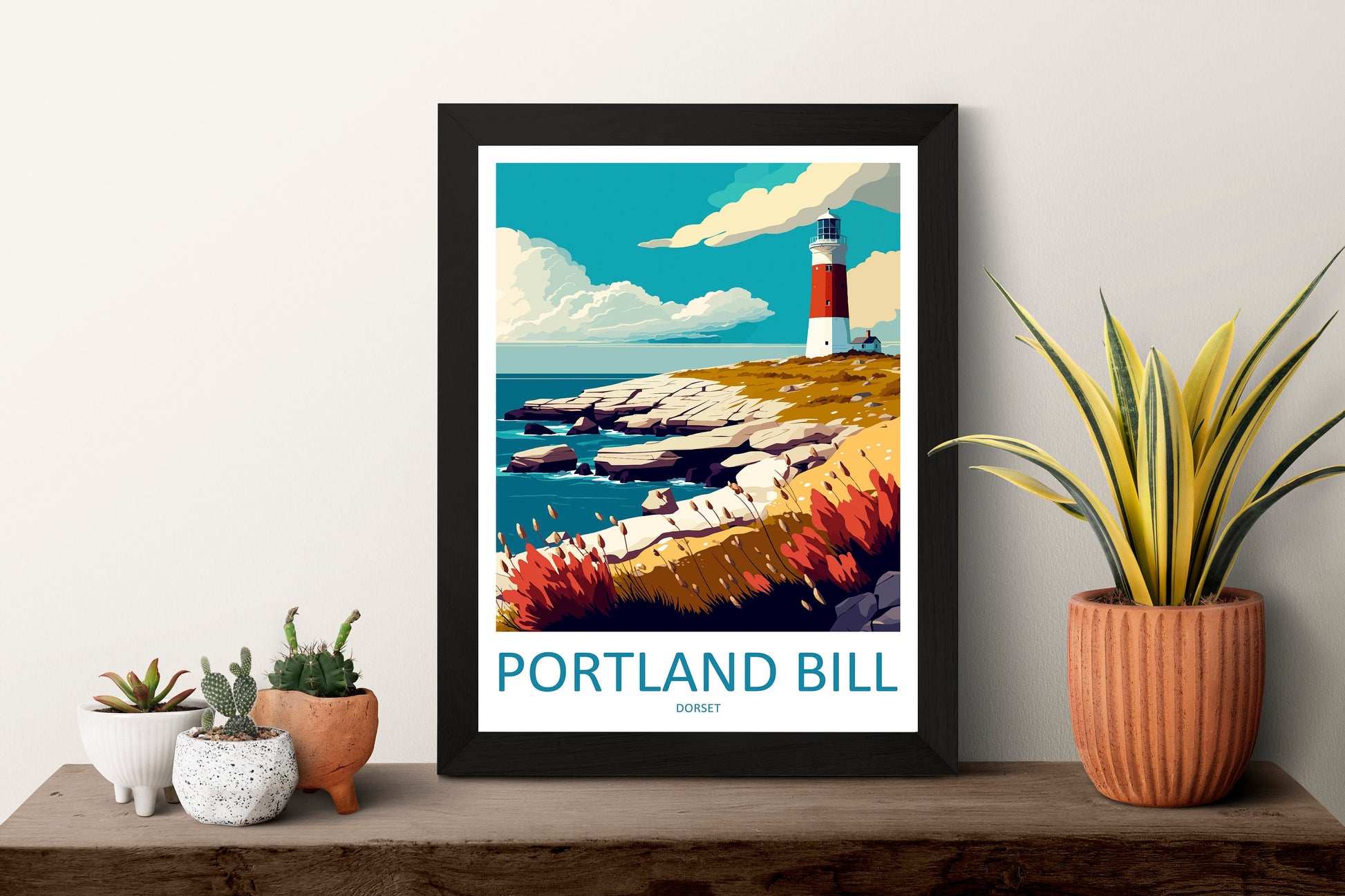 Portland Bill Travel Print Wall Art Portland Bill Wall Hanging Home Décor Portland Bill Gift Art Lovers England Art Lover Gift Portland Bill