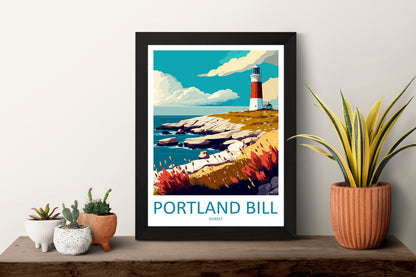 Portland Bill Travel Print Wall Art Portland Bill Wall Hanging Home Décor Portland Bill Gift Art Lovers England Art Lover Gift Portland Bill