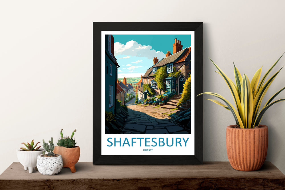 Shaftesbury Travel Print Wall Art Shaftesbury Wall Hanging Home Décor Shaftesbury Gift Art Lovers England Art Lover Gift Shaftesbury Artwork