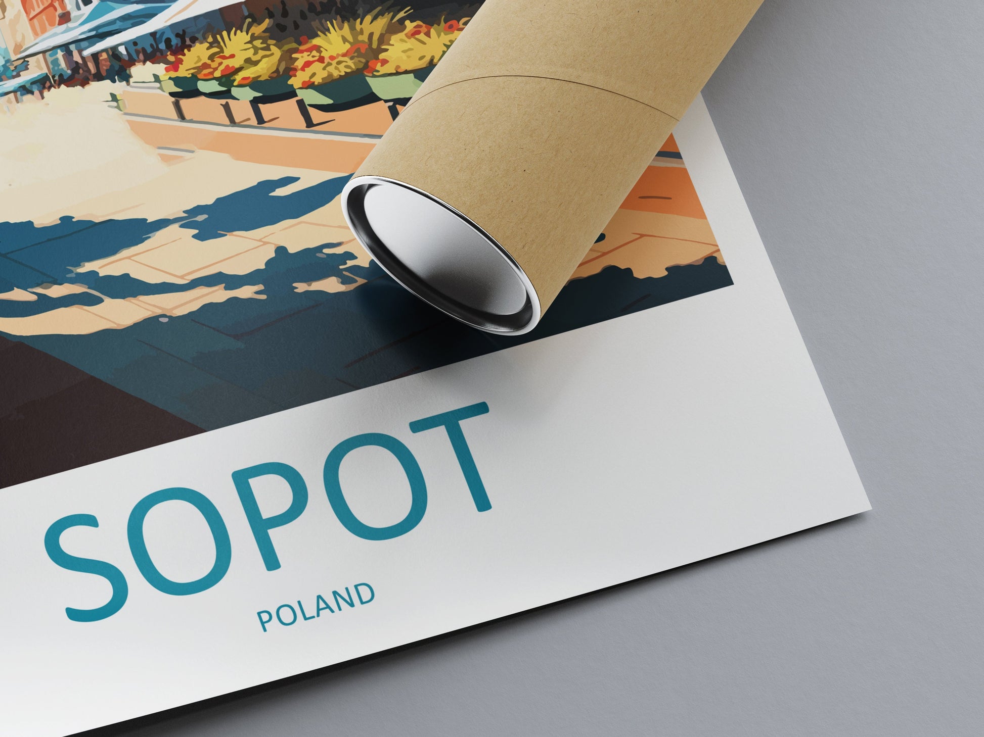 Sopot Travel Print Wall Art Sopot Wall Hanging Home Décor Sopot Gift Art Lovers Poland Art Lover Gift Sopot Travel Wall Art