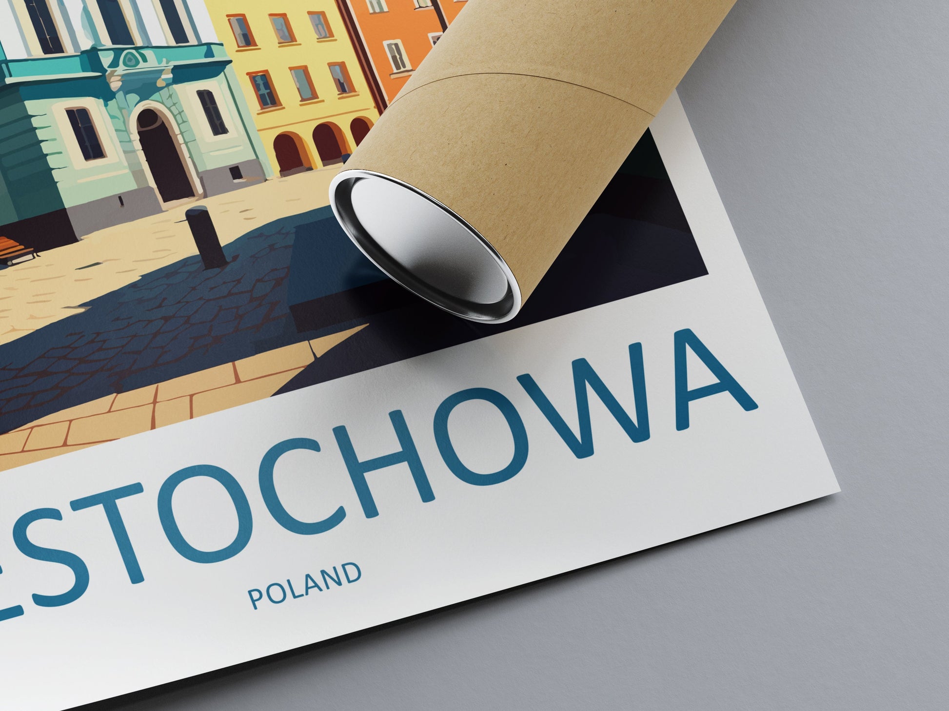 Częstochowa Travel Print Wall Art Częstochowa Wall Hanging Home Décor Częstochowa Gift Art Lovers Poland Art Lover Gift Częstochowa Art