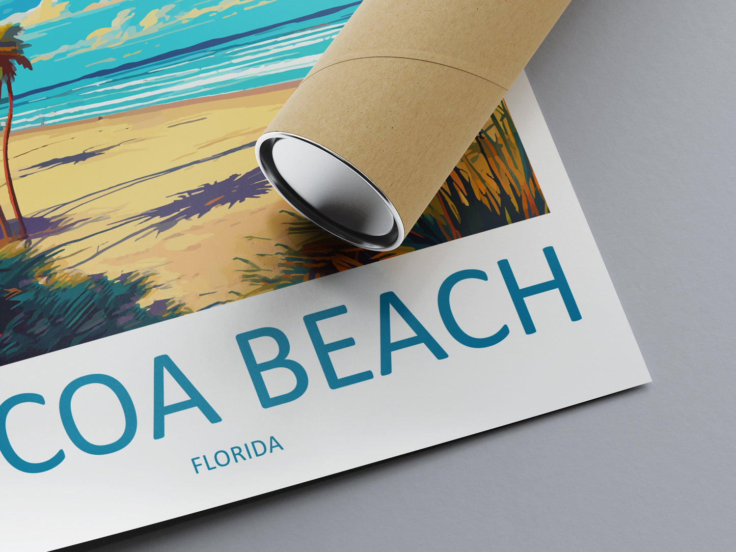 Cocoa Beach Travel Print Wall Art Cocoa Beach Wall Hanging Home Décor Cocoa Beach Gift Art Lovers Florida Art Lover Gift