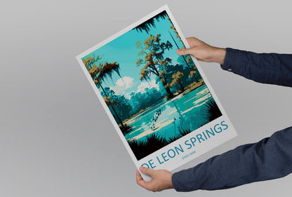 De Leon Springs State Park Travel Print Wall Art De Leon Springs Wall Hanging Home Décor De Leon Springs Gift Art Lovers Florida Art Lover