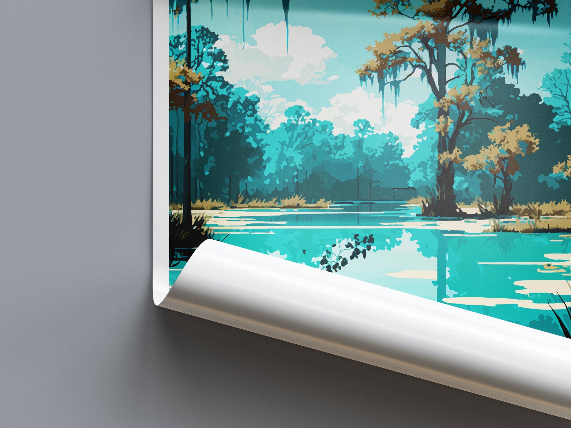 De Leon Springs State Park Travel Print Wall Art De Leon Springs Wall Hanging Home Décor De Leon Springs Gift Art Lovers Florida Art Lover