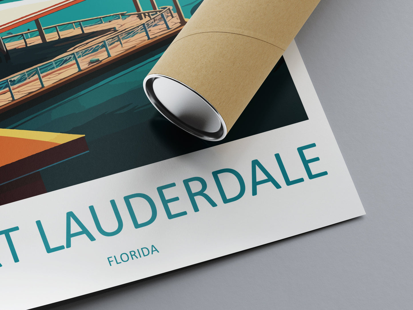Fort Lauderdale Travel Print Wall Art Fort Lauderdale Wall Hanging Home Décor Fort Lauderdale Gift Art Lovers Florida Art Lover