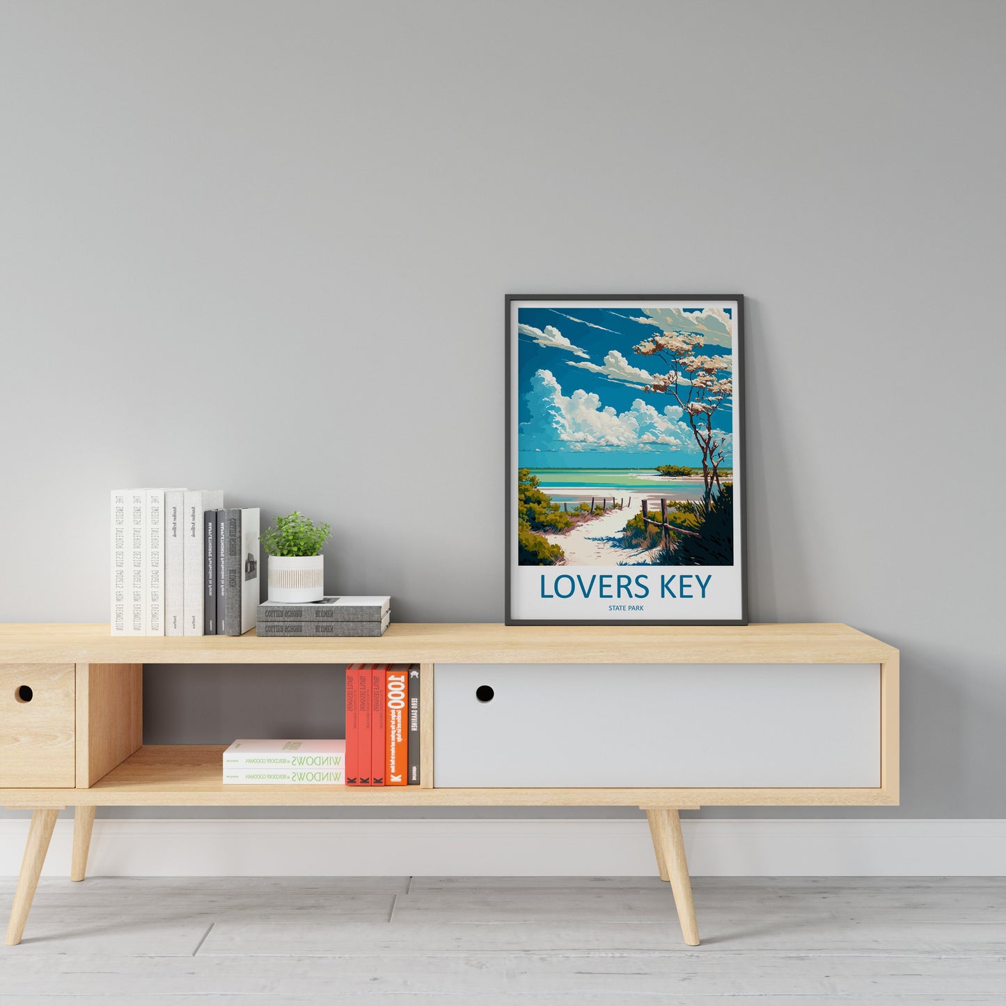 Lovers key State Park Travel Print Wall Art Lovers key State Park Wall Hanging Home Décor Lovers key State Park Gift Art Lovers Florida Art