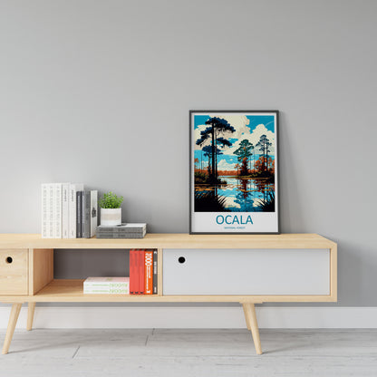 Ocala National Forest Travel Print Wall Art Ocala National Forest Wall Hanging Home Décor Ocala National Forest Gift Art Lovers