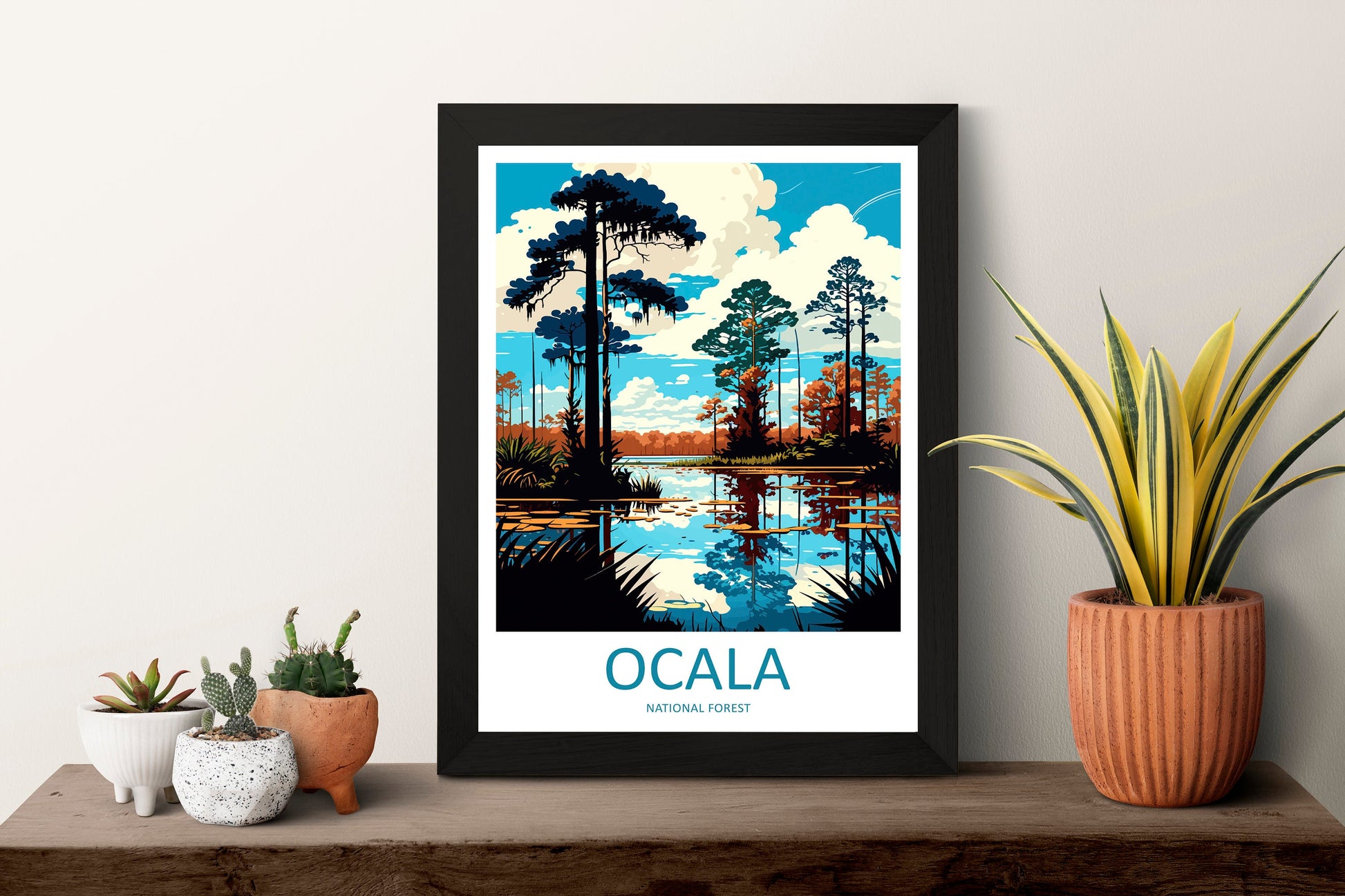 Ocala National Forest Travel Print Wall Art Ocala National Forest Wall Hanging Home Décor Ocala National Forest Gift Art Lovers