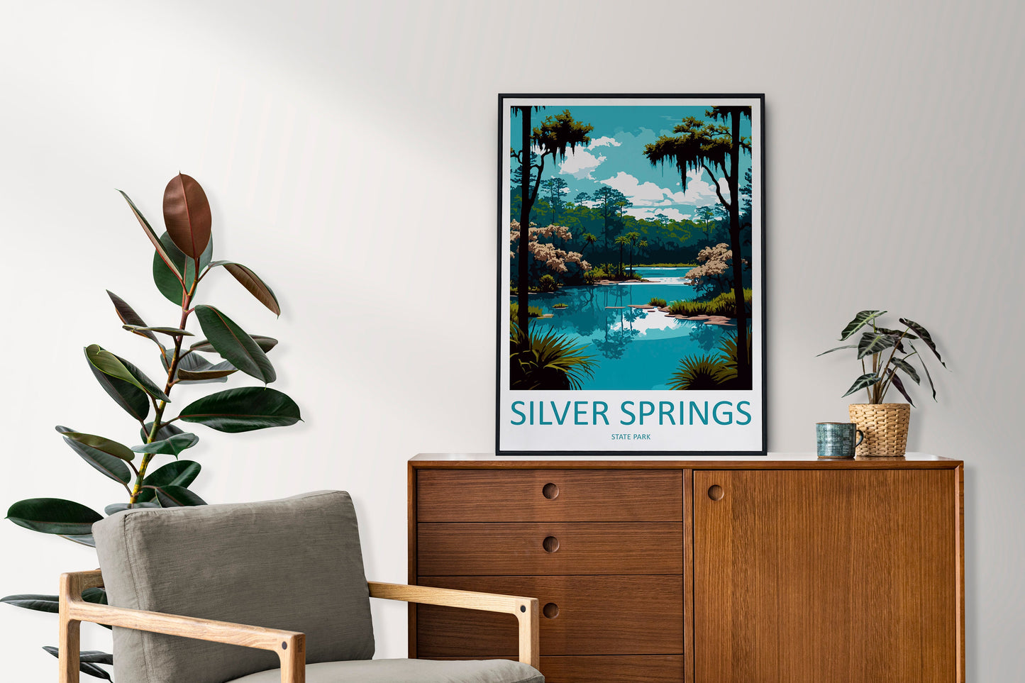 Silver Springs State Park Travel Print Wall Art Silver Springs State Park Wall Hanging Home Décor Silver Springs State Park Gift Art Lovers