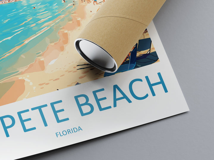 St. Pete Beach Travel Print Wall Art St. Pete Beach Wall Hanging Home Décor St. Pete Beach Gift Art Lovers Gift Beach Florida St. Pete Beach