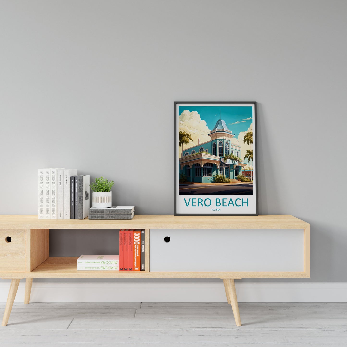 Vero Beach Travel Print Wall Art Vero Beach Wall Hanging Home Décor Vero Beach Gift Art Lovers Gift Beach Florida Vero Beach Print