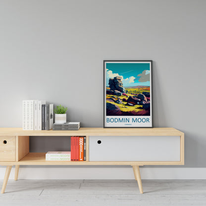Bodmin Moor Travel Print Wall Art Bodmin Moor Wall Hanging Home Décor Bodmin Moor Gift Art Lovers England Art Lover Gift Bodmin Moor Art