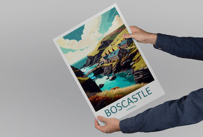 Boscastle Travel Print Wall Art Boscastle Wall Hanging Home Décor Boscastle Gift Art Lovers England Art Lover Gift Boscastle Art