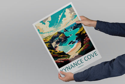 Kynance Cove Travel Print Wall Art Kynance Cove Wall Hanging Home Décor Kynance Cove Gift Art Lovers England Art Lover Gift Kynance Cove Art