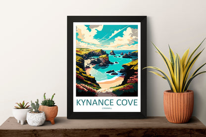 Kynance Cove Travel Print Wall Art Kynance Cove Wall Hanging Home Décor Kynance Cove Gift Art Lovers England Art Lover Gift Kynance Cove Art