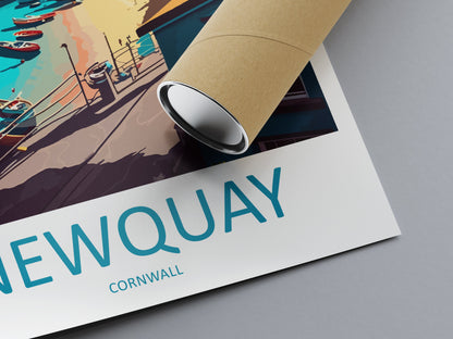 Newquay Travel Print Wall Art Newquay Wall Hanging Home Décor Newquay Gift Art Lovers England Art Lover Gift Newquay Art