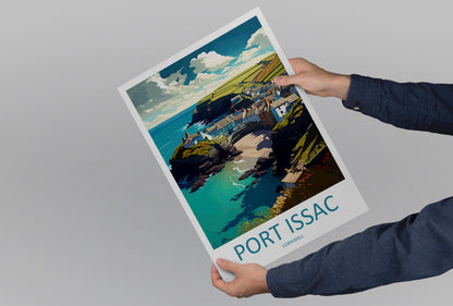 Port Issac Travel Print Wall Art Port Issac Wall Hanging Home Décor Port Issac Gift Art Lovers England Art Lover Gift Port Issac Art