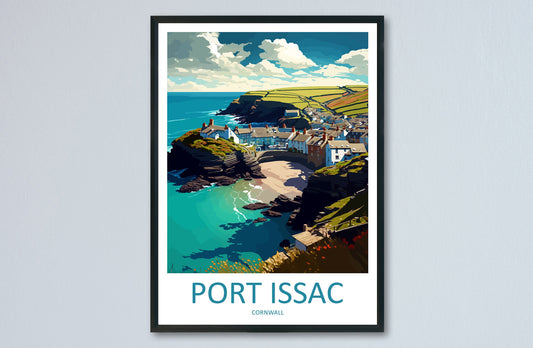 Port Issac Travel Print Wall Art Port Issac Wall Hanging Home Décor Port Issac Gift Art Lovers England Art Lover Gift Port Issac Art