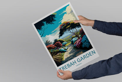 Trebah Garden Travel Print Wall Art Trebah Garden Wall Hanging Home Décor Trebah Garden Gift Art Lovers England Art Lover Gift Trebah Garden