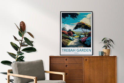 Trebah Garden Travel Print Wall Art Trebah Garden Wall Hanging Home Décor Trebah Garden Gift Art Lovers England Art Lover Gift Trebah Garden