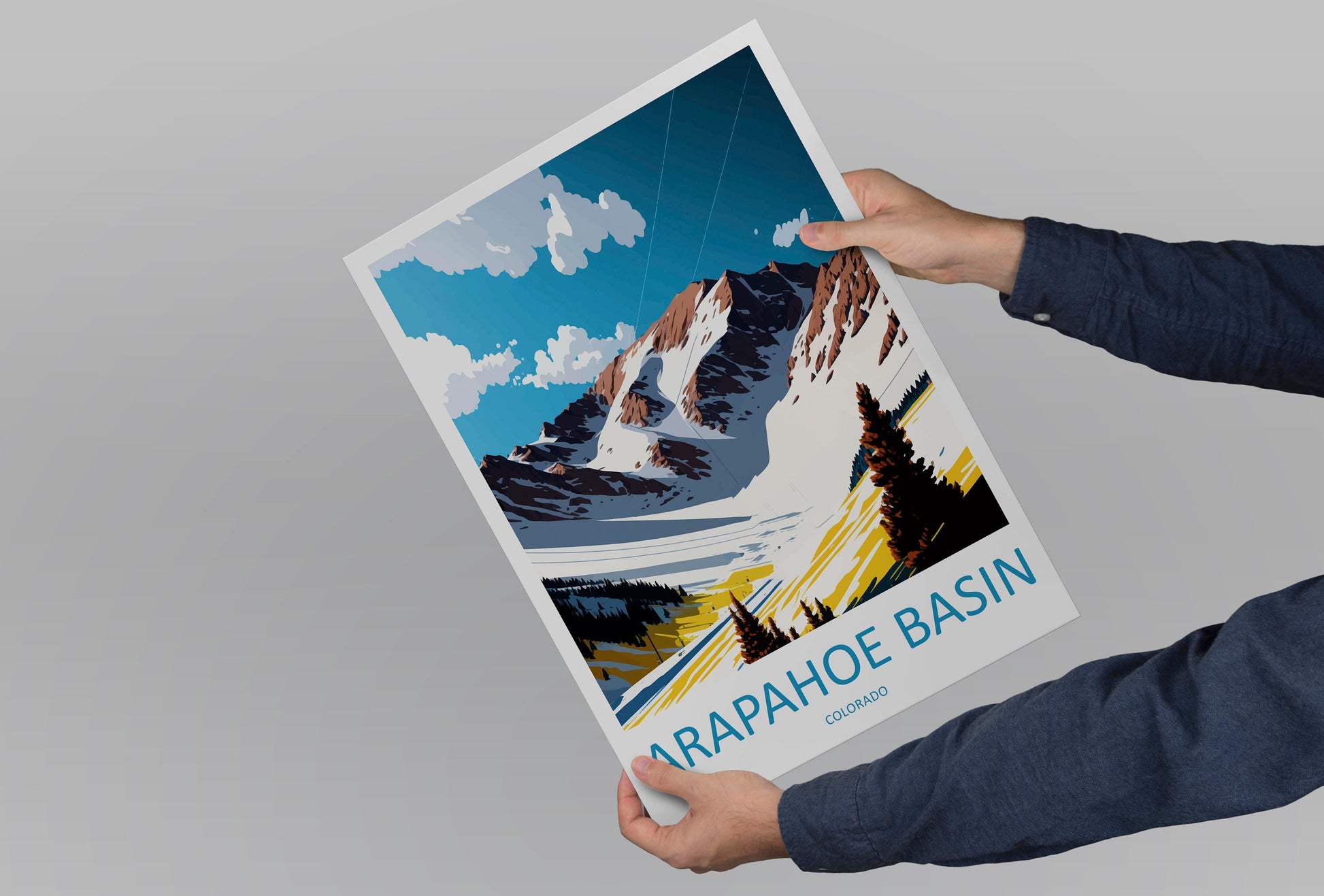 Arapahoe Basin Travel Print Wall Art Arapahoe Basin Wall Hanging Home Décor Arapahoe Basin Gift Art Lovers Colorado Art Lover Gift