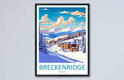 Breckenridge Travel Print Wall Art Breckenridge Wall Hanging Home Décor Breckenridge Gift Art Lovers Colorado Art Lover Gift