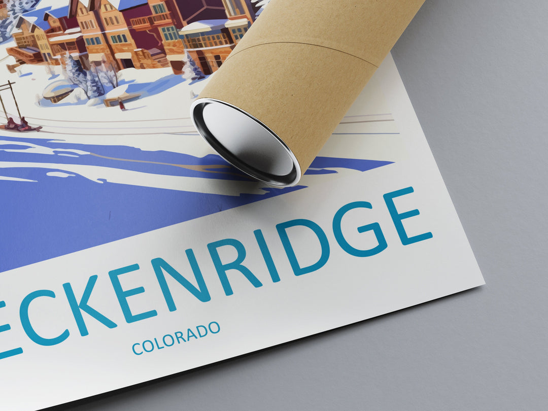 Breckenridge Travel Print Wall Art Breckenridge Wall Hanging Home Décor Breckenridge Gift Art Lovers Colorado Art Lover Gift