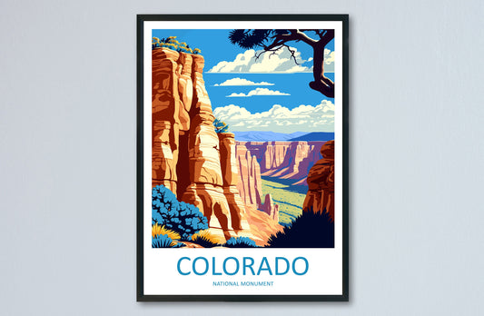 Colorado National Monument Travel Print Wall Art National Monument Wall Hanging Home Décor National Monument Gift Art Lovers Colorado Art
