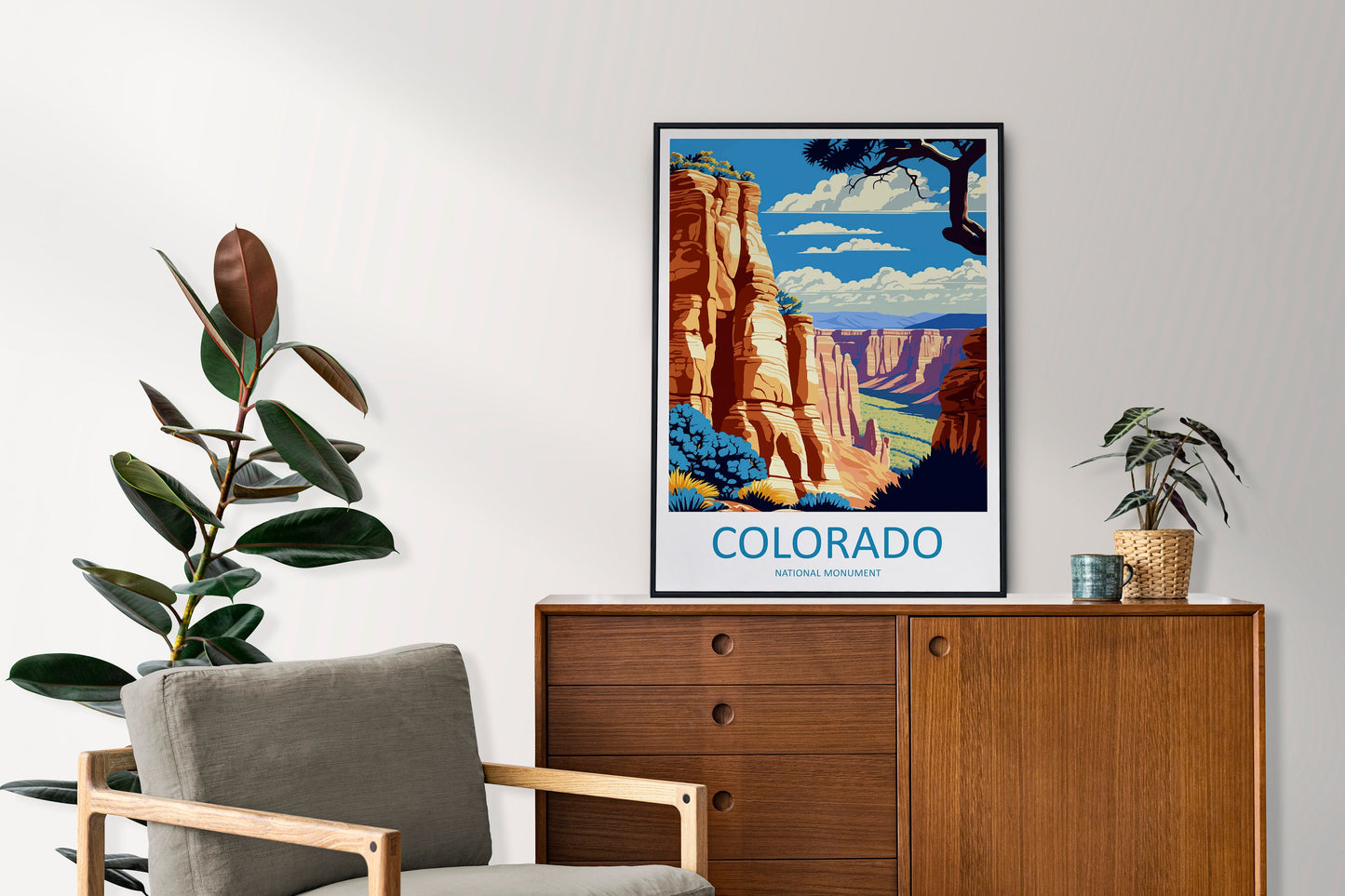 Colorado National Monument Travel Print Wall Art National Monument Wall Hanging Home Décor National Monument Gift Art Lovers Colorado Art